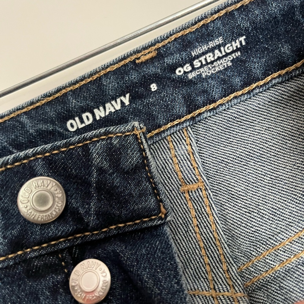 Old Navy High Rise Dark Blue Jeans
